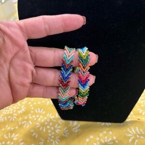 Colorful Beaded Chevron Bracelets